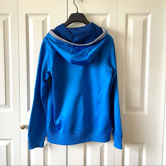 3/$30 Adidas Blue Full-Zip Hoodie - Picture 7 of 9